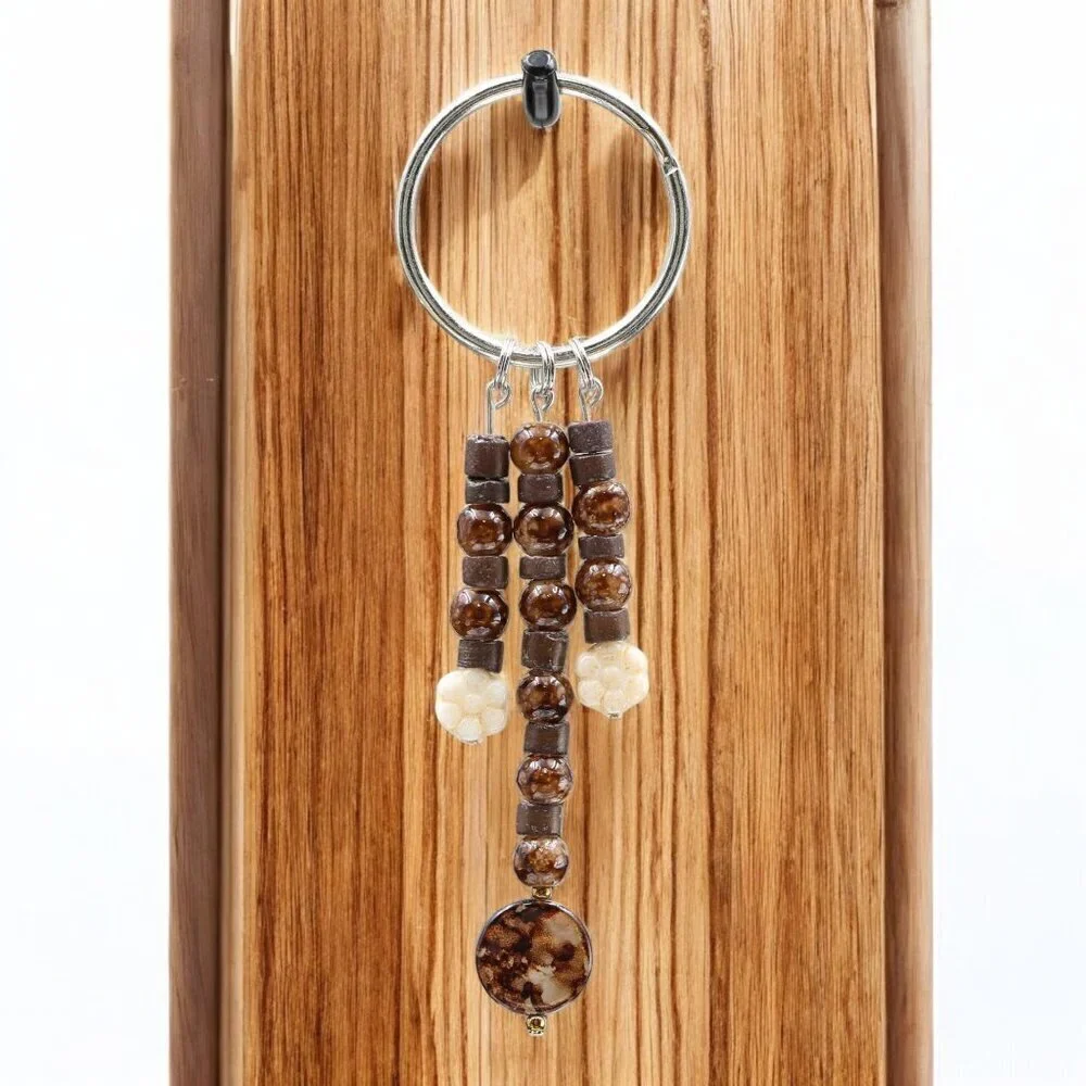 Earthy Harmony Keychain | Handmade